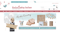 Desktop Screenshot of hochzeitsshop-sachsen.de